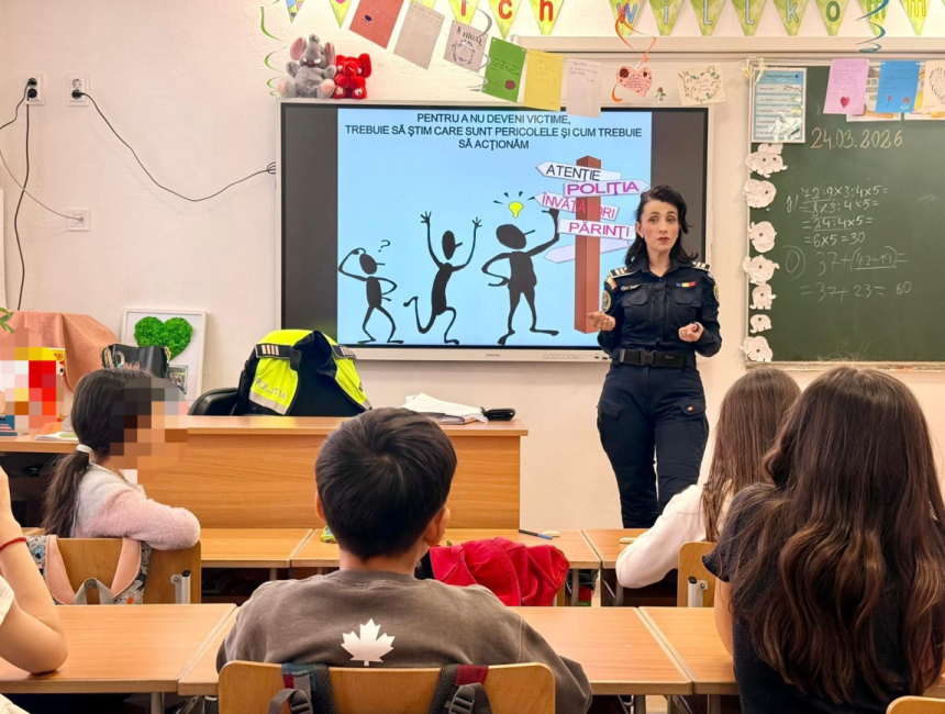 Cum depun eforturi politistii din Sibiu pentru a preveni delincventa juvenila mai mult de 1000 de participanti