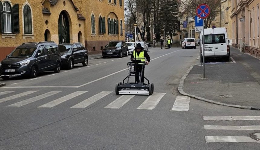 Cum percepe Primaria Sibiu ce se afla sub pamant scanare high tech pe strada Mitropoliei