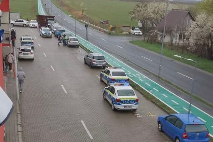 Interventie de amploare a Politiei in cartierul Magnolia din Sibiu