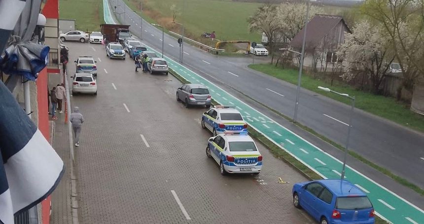 Interventie de amploare a Politiei in cartierul Magnolia din Sibiu