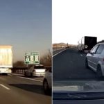 Masina cu numere de Sibiu pericol public pe autostrada poliia a fost alertata video