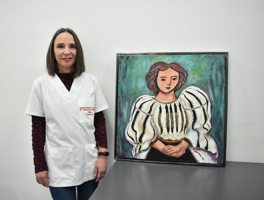O asistenta din Sibiu imbina medicina cu arta Dariana creeaza tablouri inspirate de emotii