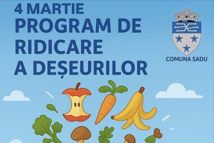 Program de colectare a deseurilor in Sadu si Tocile pe 4 martie