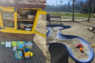 gest emotionant al unei mame in sibiu a lasat jucarii in parc pentru copiii nevoiasi foto