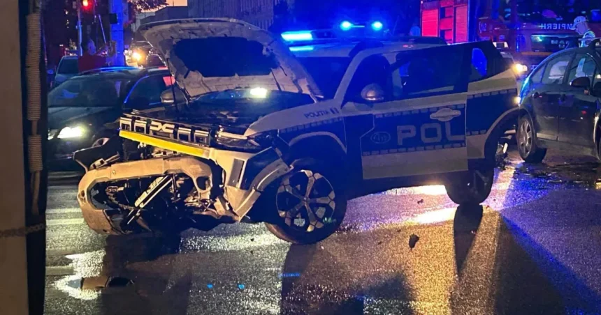 Accident cu 3 mașini pe Milea, inclusiv una de Poliție. Intervin SMURD și Ambulanța