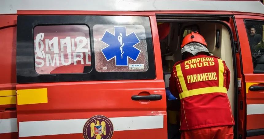 Accident la intrarea pe Valea Oltului, la Boița. Intervin trei echipaje SMURD