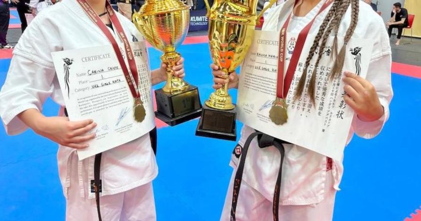 Aur și bronz pentru două sibience la un concurs internațional de karate