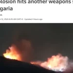 Explozie la depozit de armament în Bulgaria: al doilea incident în câteva săptămâni