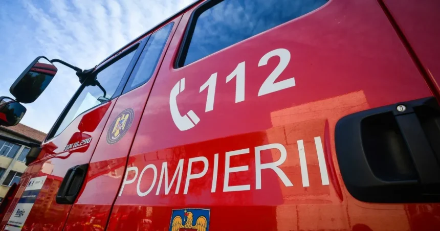 Incendiu la un autoturism pe strada Metalurgiștilor. Intervin pompierii și SMURD