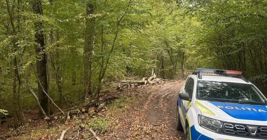 Percheziții în Nou: reținut pentru tăierea ilegală a 21 de arbori