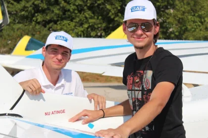 Record european pentru echipajul sibian de avion ultraușor la Balkaniada din Bulgaria