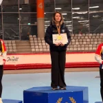 Anastasia Băcilă, vicecampioană națională de senioare la patinaj viteză la 16 ani
