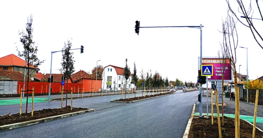Calea Șurii Mari aproape gata: patru semafoare instalate