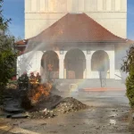 Incendiu la o țeavă de gaz în Tălmaciu: 60 de oameni evacuați