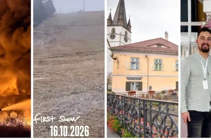 Incendiu major la stația de sortare și prima zăpadă la Păltiniș