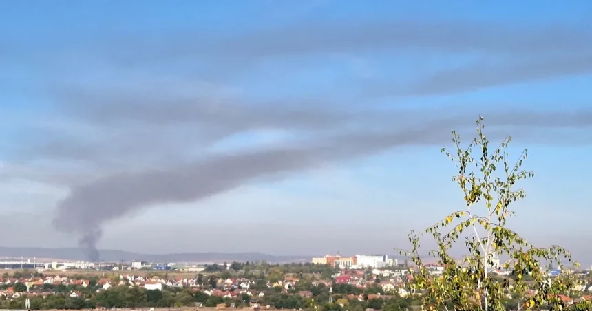 Incendiul de la Sibiu: poluare de patru ori mai mare lângă stația de sortare