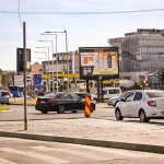 Insulă de refugiu pe Șoseaua Alba Iulia, lângă Lidl. Trecerea se mută