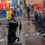 Jandarmeria: Imaginile cu jandarmi îngenuncheați la protest sunt false