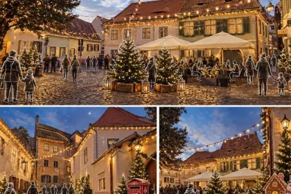 Piața Aurarilor se pregătește de Crăciun, loc pentru serbări și Secret Santa