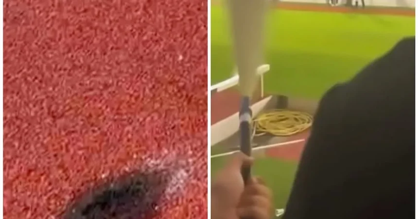 Pista Stadionului Municipal, distrusă după Poli Timișoara - Steaua