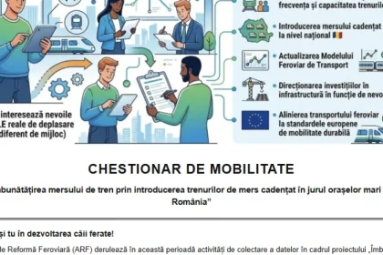 Sibienii, invitați să spună de ce nu folosesc trenul periurban
