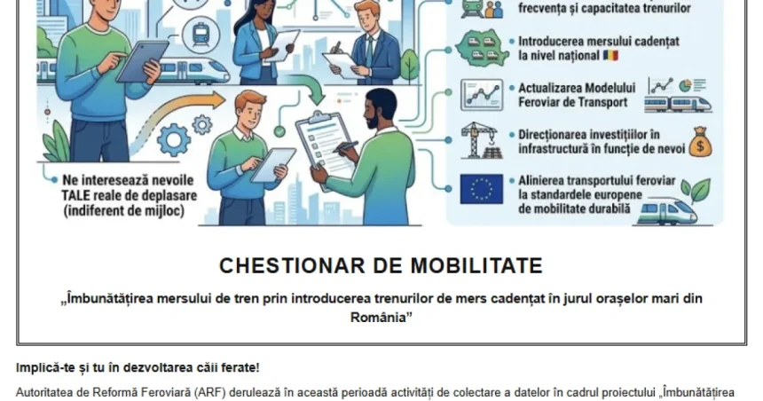 Sibienii, invitați să spună de ce nu folosesc trenul periurban