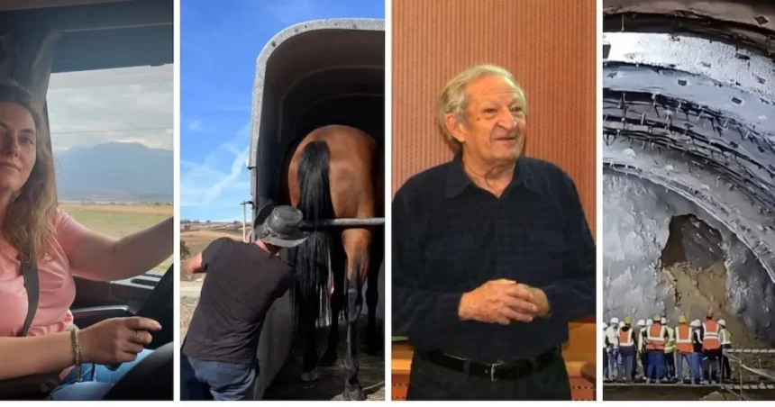 Știrile weekendului: femeie șofer, cai furați găsiți, tunel străpuns, Nobel Fizică