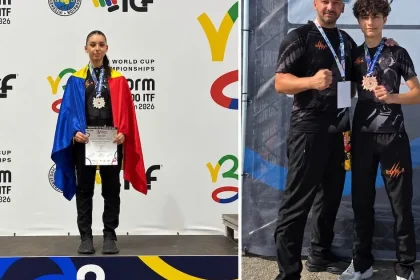 Studentă la medicină și fiul unui preot din Sibiu, pe podium la Mondialul de Taekwon-do