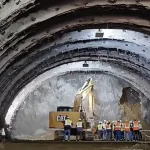 Tunelul Boița 1, străpuns pe autostrada Sibiu-Pitești