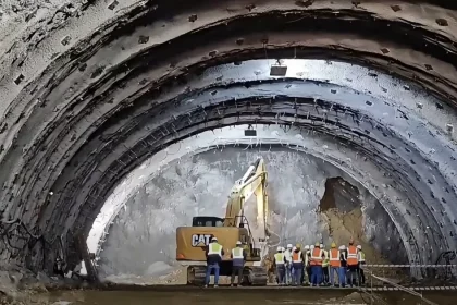 Tunelul Boița 1, străpuns pe autostrada Sibiu-Pitești