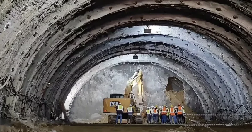 Tunelul Boița 1, străpuns pe autostrada Sibiu-Pitești